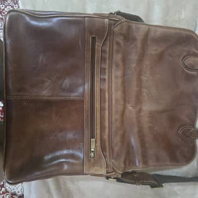 Preloved Visconti Leather Briefcase/Laptop/Office Bag