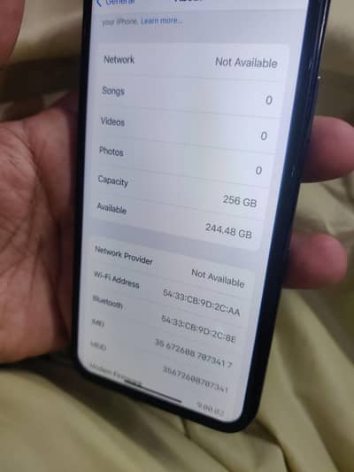 iphone x   256 gb , bypass