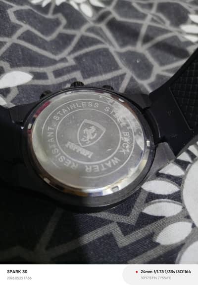 official Scuderia Ferrari watch all chronograph working