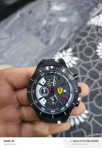 official Scuderia Ferrari watch all chronograph working
