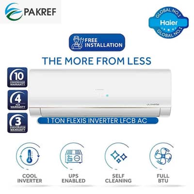 haier 1 Ton Inverter split Air conditioner 12 LF Brand New