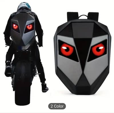 LED motorcycle Helmet Backpack Programmable screen eyes