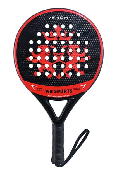 Glass Fiber Padel Racket, WB Venom Padel Racket, Paddle Tennis