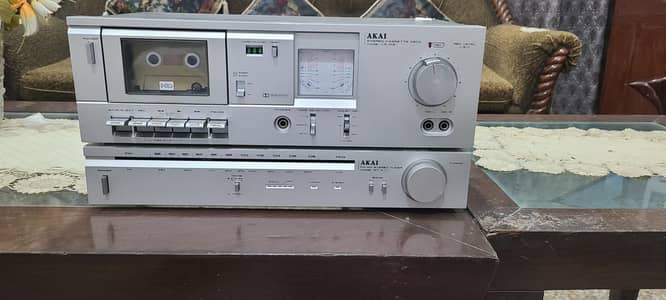 akai casette deck and tuner