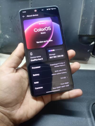 Oneplus ace 5 12/256 10/10 1.5month sim time available
