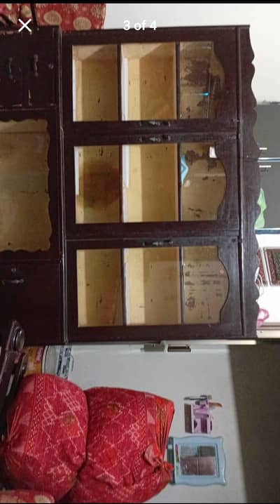 show case and Wood chairs