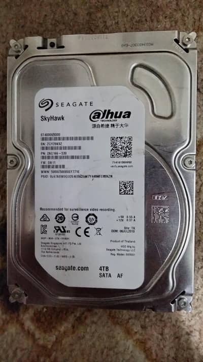 4TB Skyhawk Hard Drive