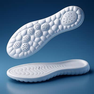 Argent Sale Grey PU Leather Insoles with Zip for Daily Wear