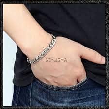 Stainless Steel Men Bracelet/ bracet for boys waterproof