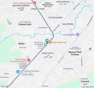 640 Marla Industrial Plot for Sale on Daska Road Sialkot