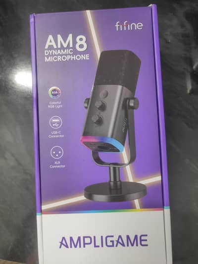 Fifine Am8 Dynamic Microphone and Mic Stand