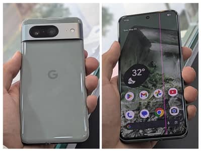 Google pixel 8 official pta Approved 8/128 screen line only phone