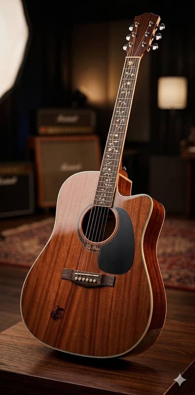  Acoustic Guitar For Sale – Brown Color 