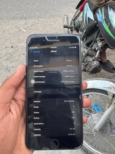 Iphone 8 plus non pta jv total genuine set