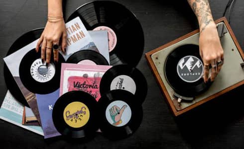 GramoPhone Antique Records Decoration