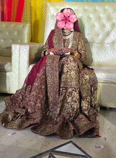 Haris Shakeel Farshi Bridal Lehenga for Sale–Designer Wedding Lehenga