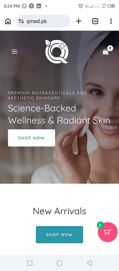 Premium Medical Brand Domain for Sale - qmed. pk