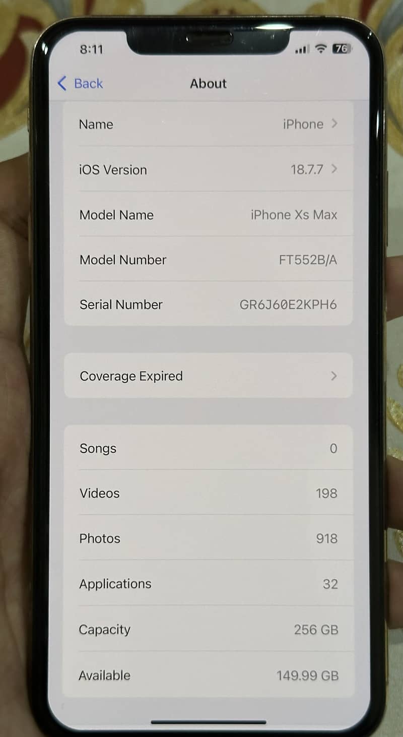 Iphone xs max 6