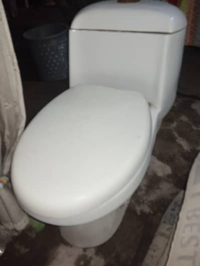 Used Commode with Flush Tank for Sale