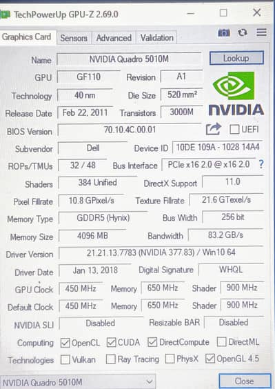 dell m6600 workstation gaming editing
