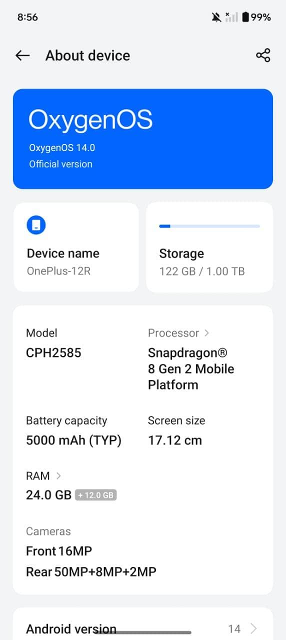 one plus 12r 0