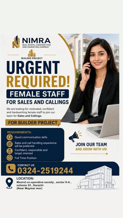 Need Male and Female for sales and customer calling