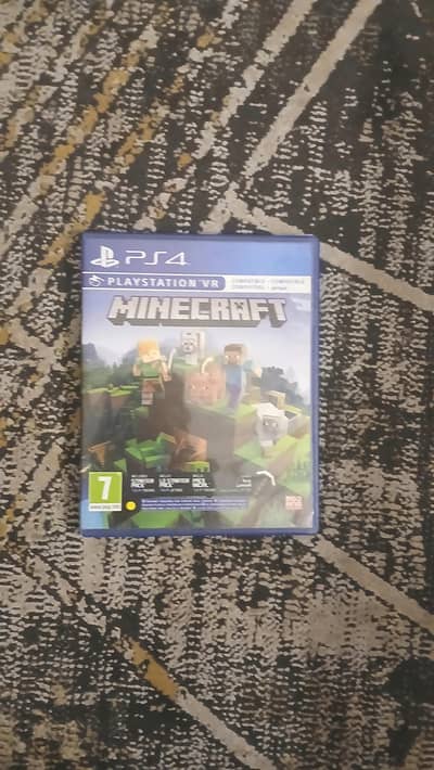 Used Minecraft PlayStation 4 Disc. Negotiable