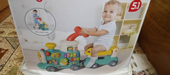 baby walker with train