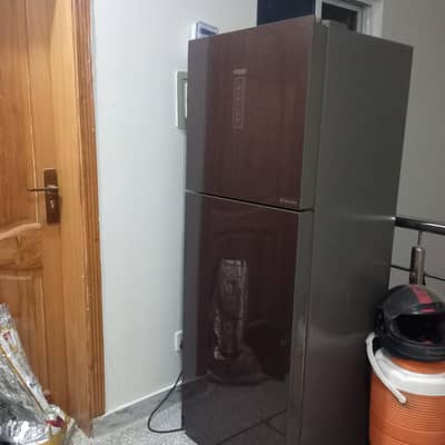 `Haier 13 CFT Glass Door Inverter Refrigerator - Like New Condition