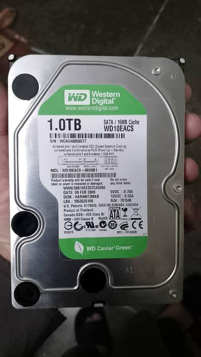WD 1TB Hard disk Fast and Reliable 100% Health
