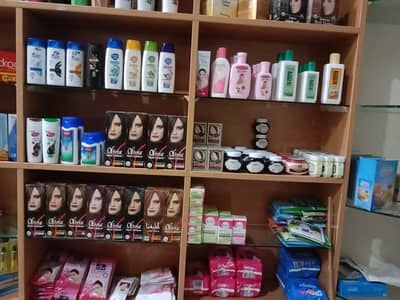 Raks,Counter and glass shelves