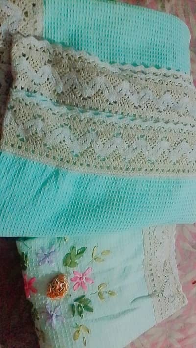 hand made embroidery bed sheets