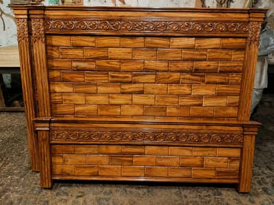 New pure woden shisham king size bed