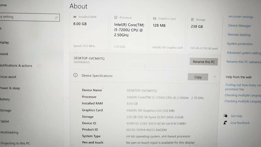 Thinkpad E47 i5 7th Generation 3