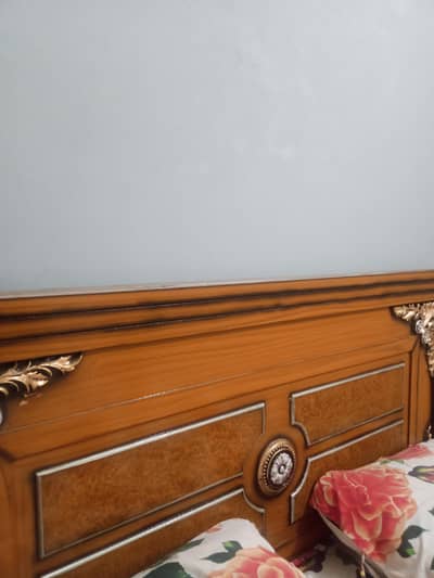 new bed set for sale with side table and dressing