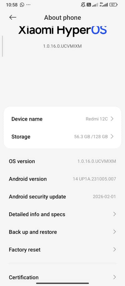 Xiaomi Redmi 12C