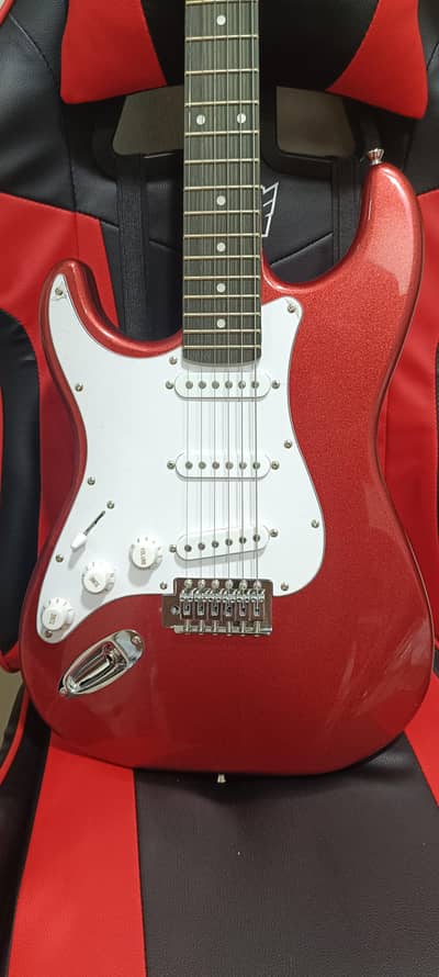 Dlaso Original Left-Handed Electric Guitar – Metallic Candy Apple Red