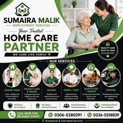 Maids / House Maids / cook / Nanny , chef / Baby Sitter maid available