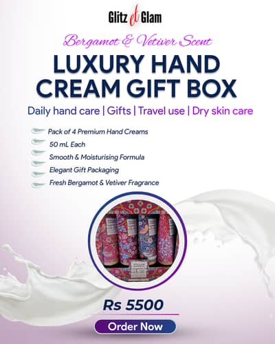 Luxury Bergamot & Vetiver Hand Cream Set 4 × 50 mL