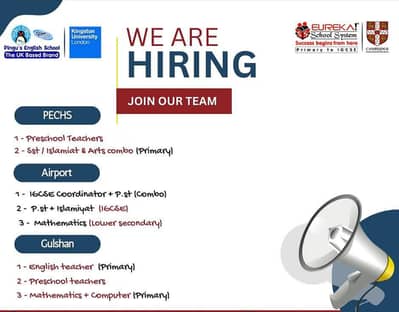 Teachers required for online school and academy