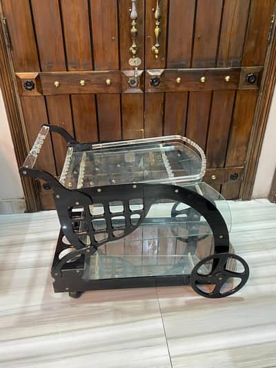 Kitchen food serve trolley