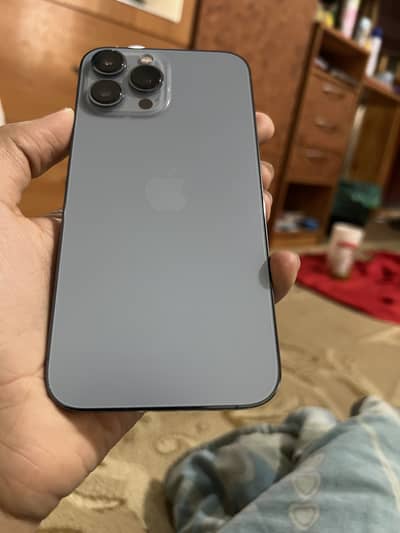 Iphone 13 pro max sierra blue 128gb with box