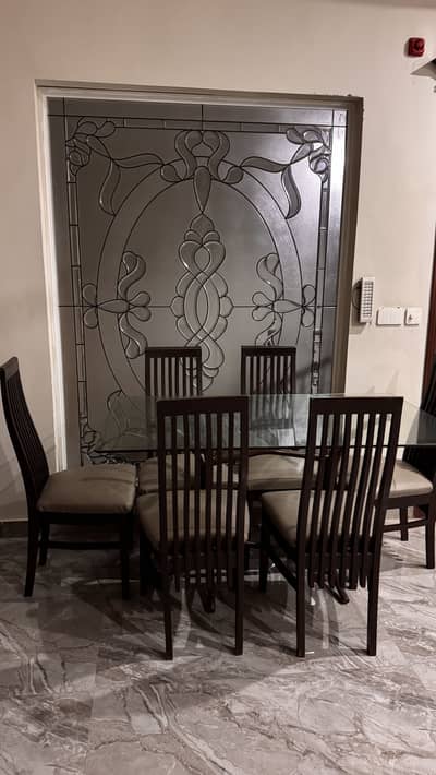dining table with 6 chairs for sale