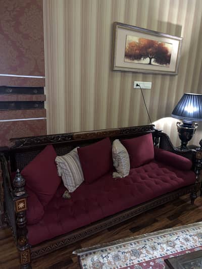 3-1-1 Pure Wooden Sofa set