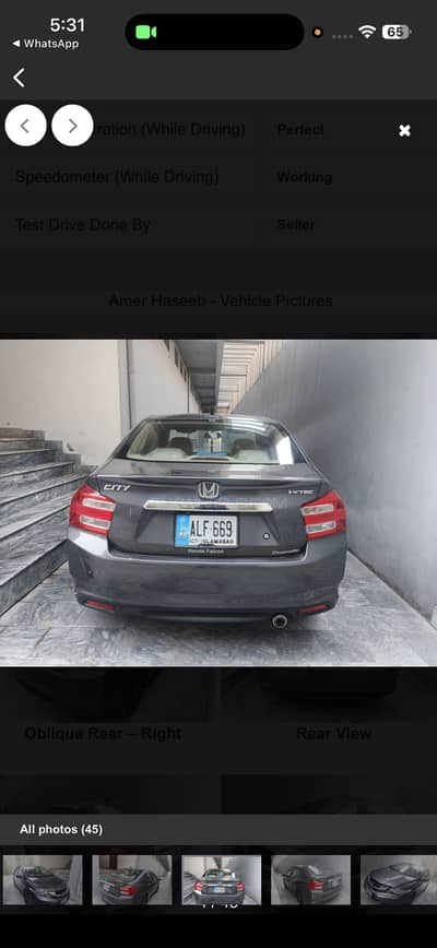Premium Good condition Car for rent in Rawalpindi Islamabad