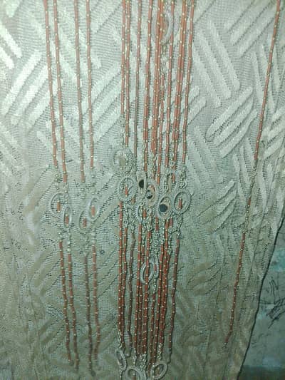 long length Net curtain