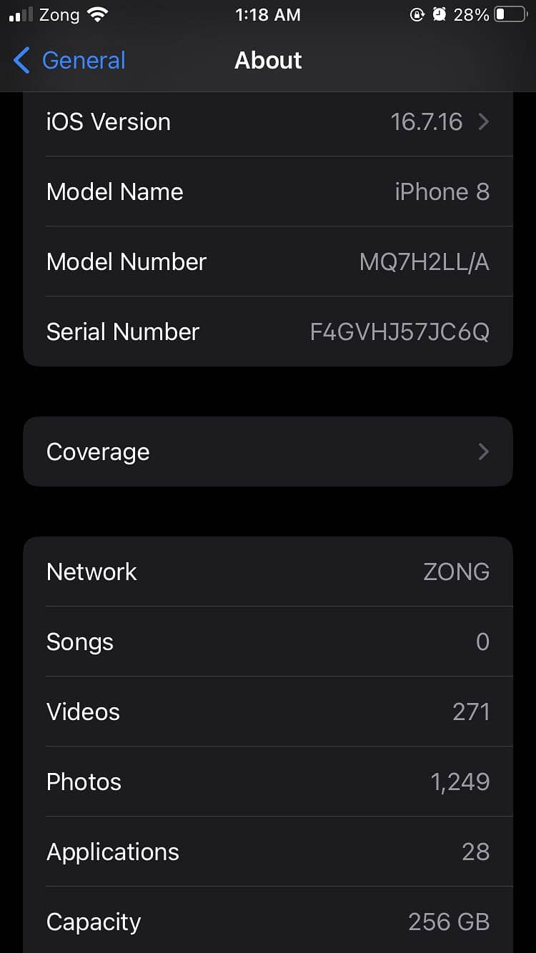 Apple iPhone 8 PTA Approved 91% Battery Health 256gb Urgent Sale 3