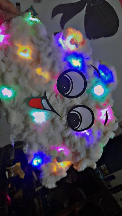 handmade night cloud lamp for wall hanging