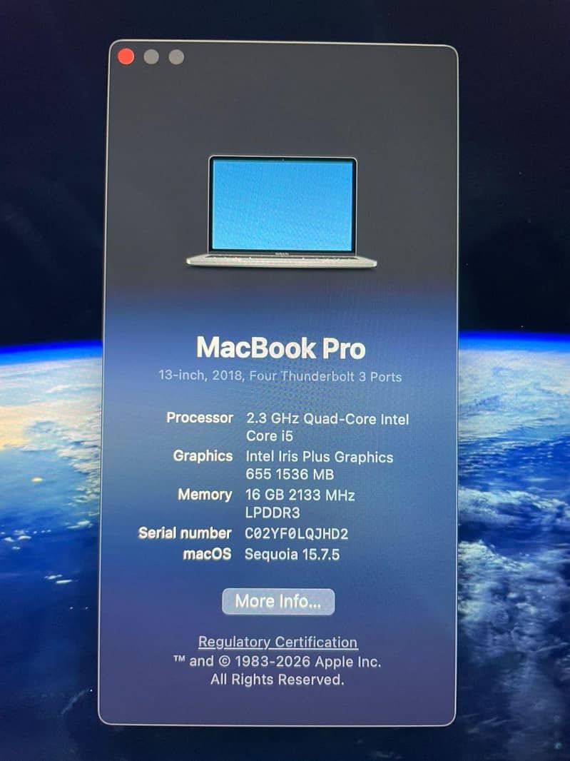MacBook 2018 pro 5