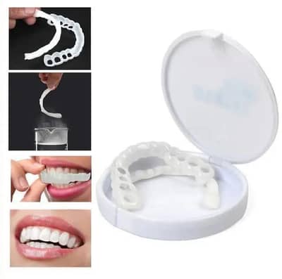 snap on fake teeth white ABS. for instant smile